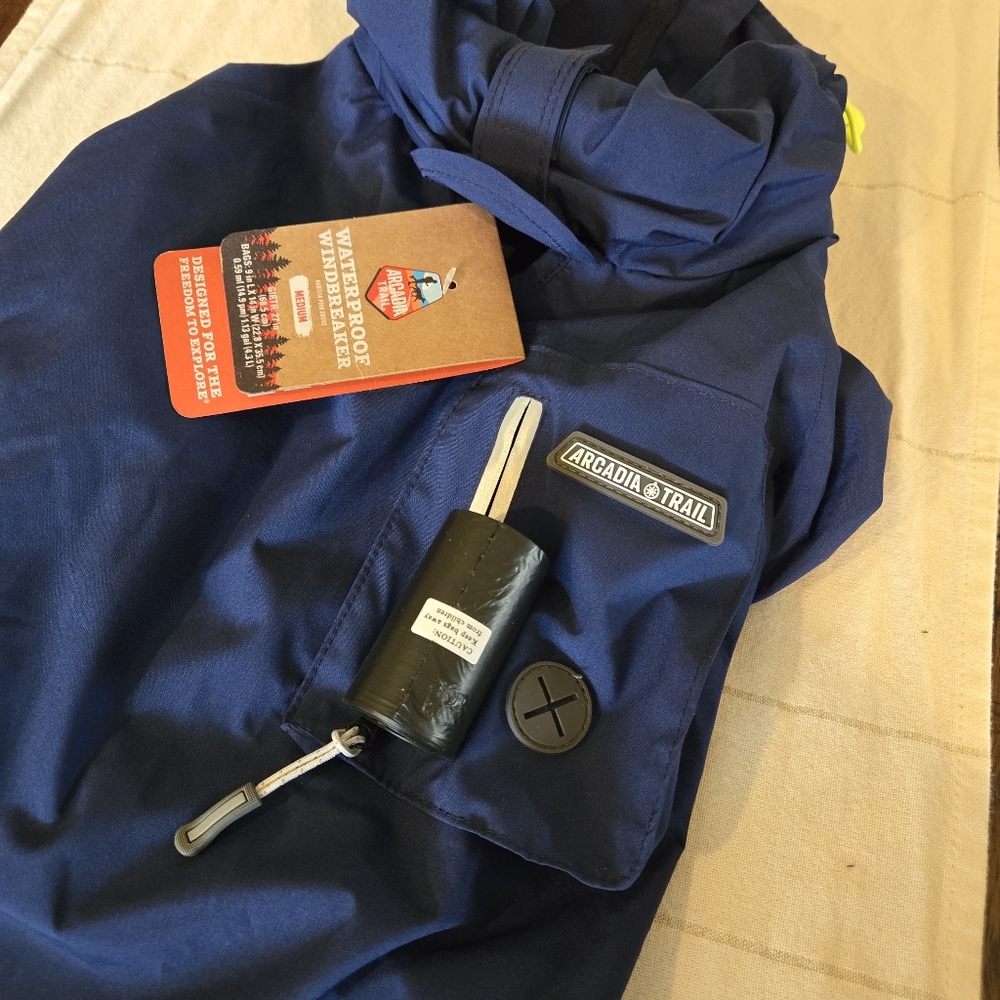 Arcadia Trail® Waterproof Dog Windbreaker Jacket M - Picture 12 of 16